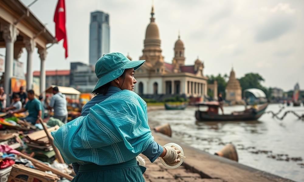 Conflict flotsam: Srey Net’s drift from life on the border to cleaner in Phnom Penh