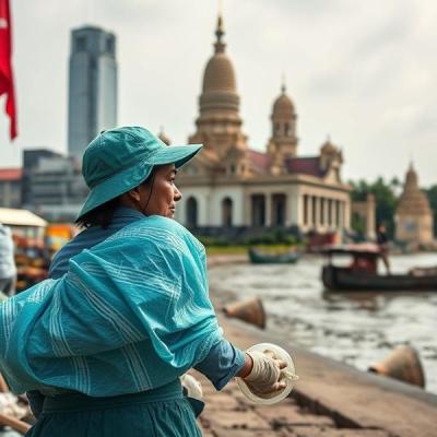 Conflict flotsam: Srey Net’s drift from life on the border to cleaner in Phnom Penh