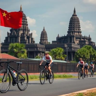 Cycling event in Angkor pedals to Cambodia-China tourism success
