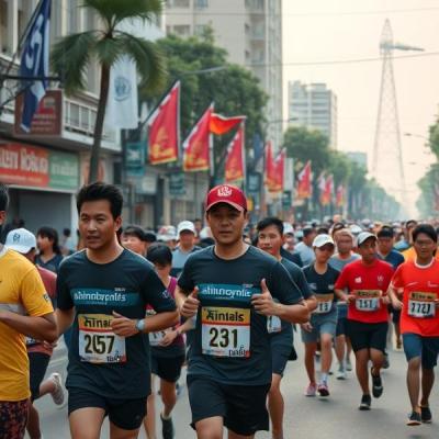 Hundreds join Phnom Penh fun run to mark 10 years of Lancang-Mekong Cooperation