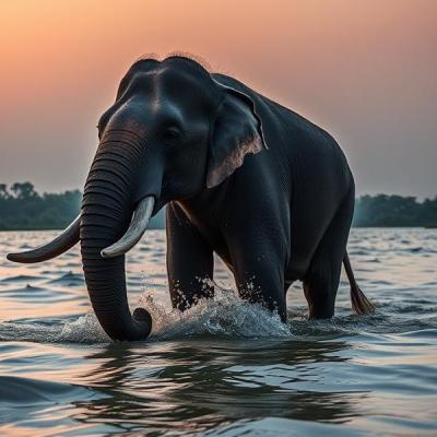 សត្វដំរីពិតមួយហែលទឹកឆ្លងមេគង្គទៅកាន់ប្រទេសឡាវរៀងរាល់ឆ្នាំ