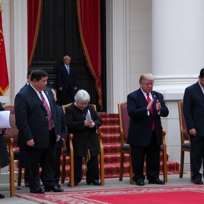 Trump’s White House Prayer Becomes China’s Latest Viral Meme