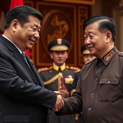 Xi Jinping greets Lao President on re-election